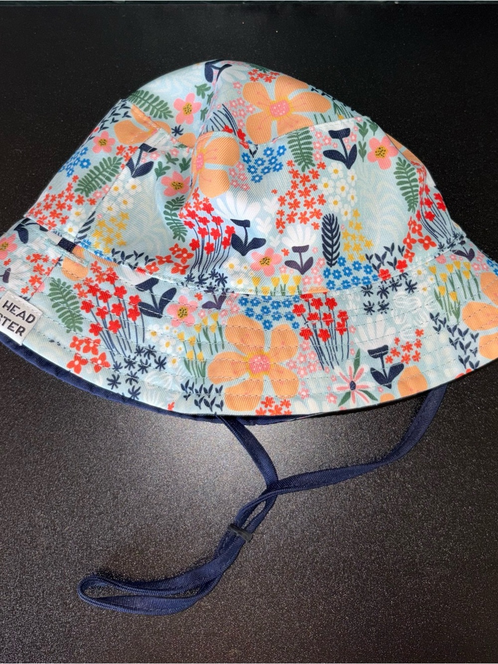 Headster Floral Bucket Hat with Chin Strap